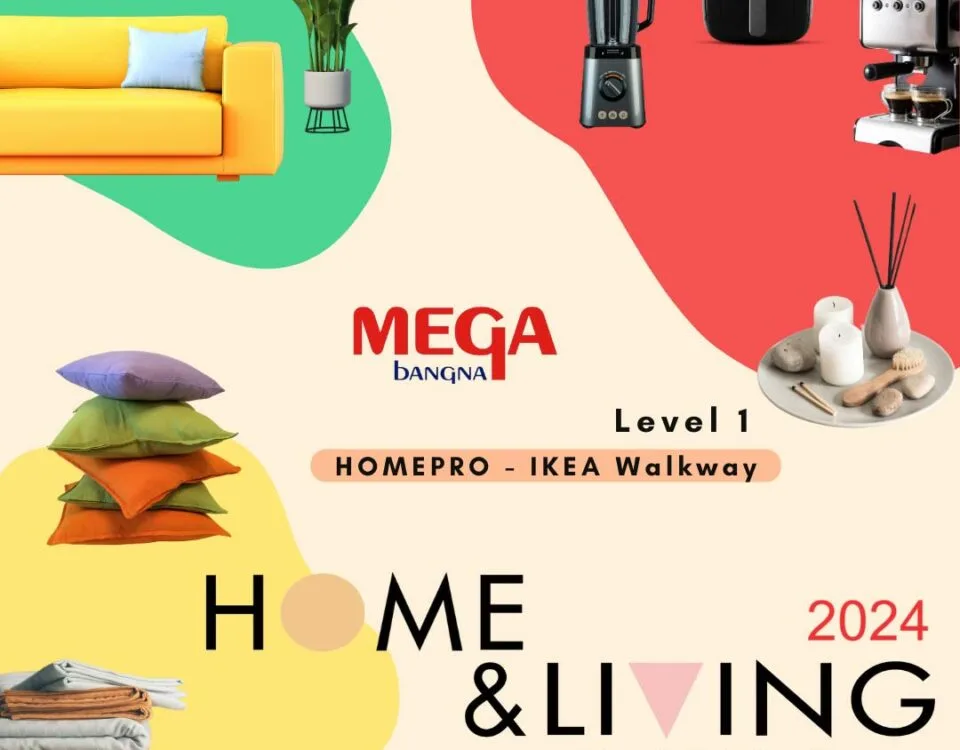 Посетители выбирают мебель и аксессуары на выставке Home & Living in Style 2024 в торговом центре Megabangna, Бангкок.