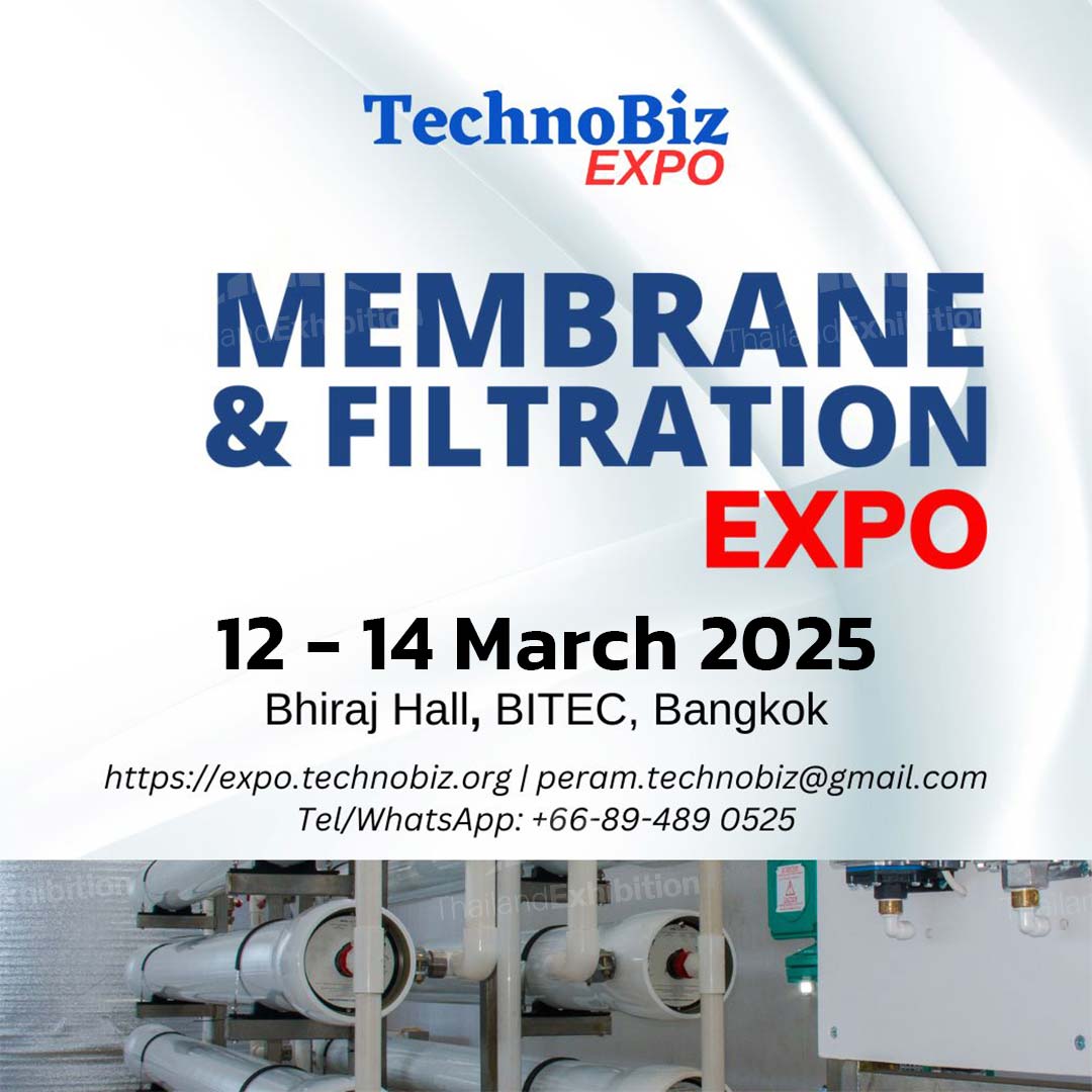 Membrane & Filtration Expo 2025 – ключевая выставка для технологий мембран и фильтрации. Откройте новые возможности для бизнеса в Юго-Восточной Азии.