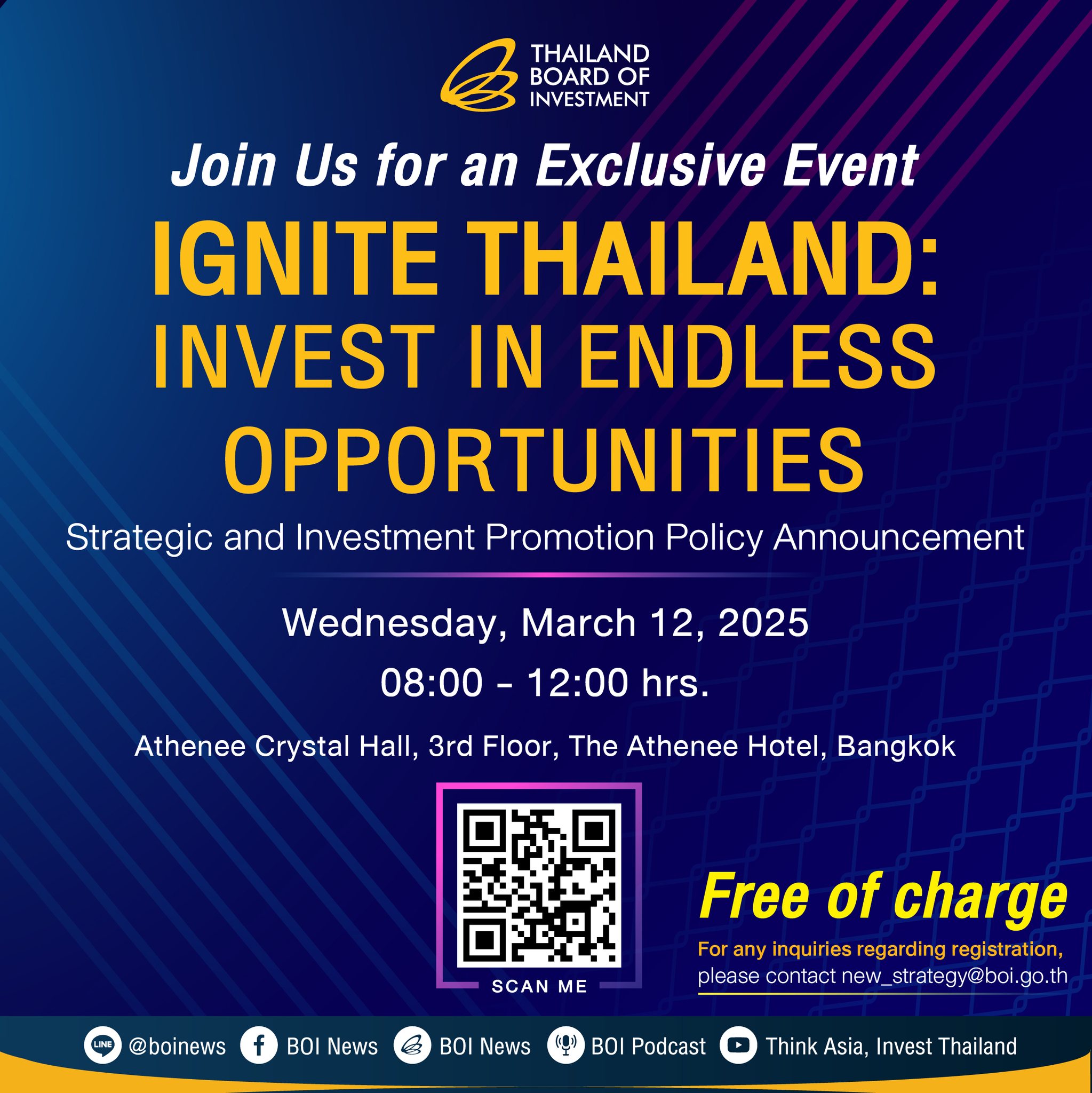 Ignite Thailand 2025 – инвестиционный семинар BOI в Бангкоке